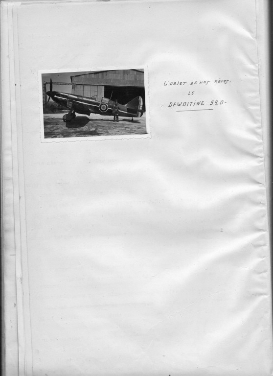 Une photo, L'objet de nos reves: le DEWOITINE 520