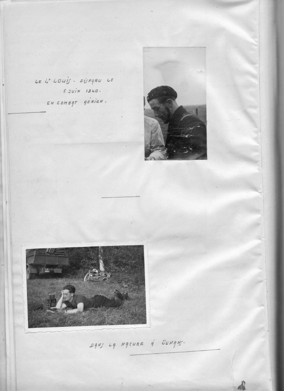 Deux photos, le Lt Louis et Henri